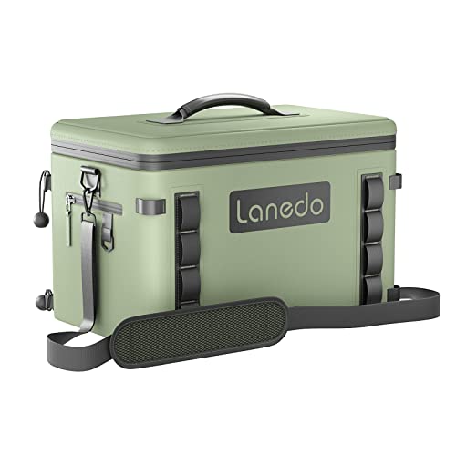 Lanedo Soft Cooler 36 Can, Insulated Bag Portable Ice Chest Box for Lunch, Beach, Drink, Beverage, Travel, Camping, Picnic, Car, Trips, Floating Cooler Leak-Proof (Single Layer)